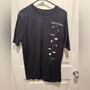 Oakley Black T Shirt with White Writing 2